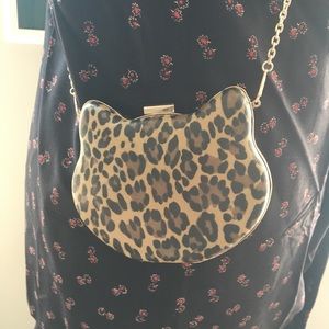 Cute leopard print crossbody/clutch bag